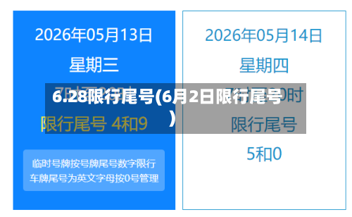 6.28限行尾号(6月2日限行尾号)-第2张图片