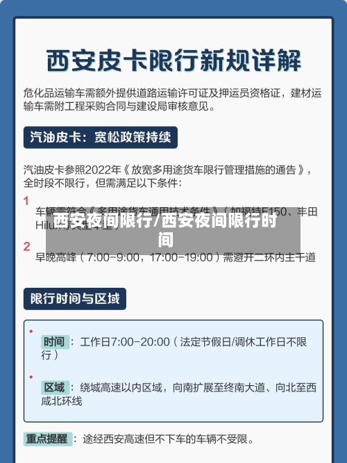 西安夜间限行/西安夜间限行时间-第2张图片