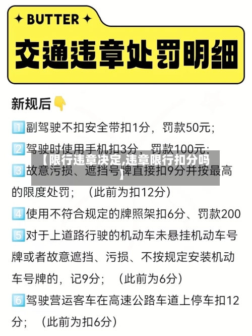 【限行违章决定,违章限行扣分吗】