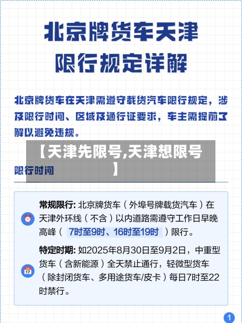 【天津先限号,天津想限号】-第3张图片