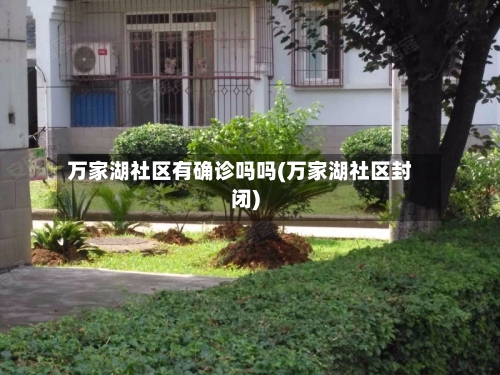 万家湖社区有确诊吗吗(万家湖社区封闭)
