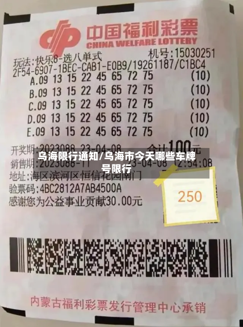 乌海限行通知/乌海市今天哪些车牌号限行