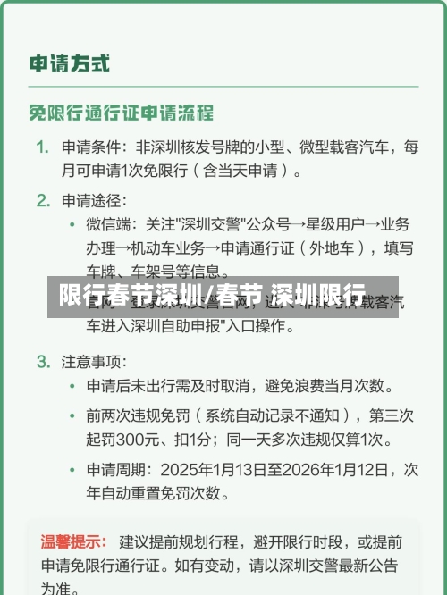 限行春节深圳/春节 深圳限行